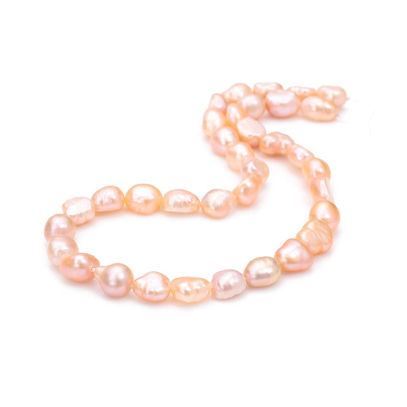 Mayor al por mayor 10 piezas/paquete Natural orificio recto natural Material de pulsera de collar de agua dulce Accesorios de cuentas sueltas